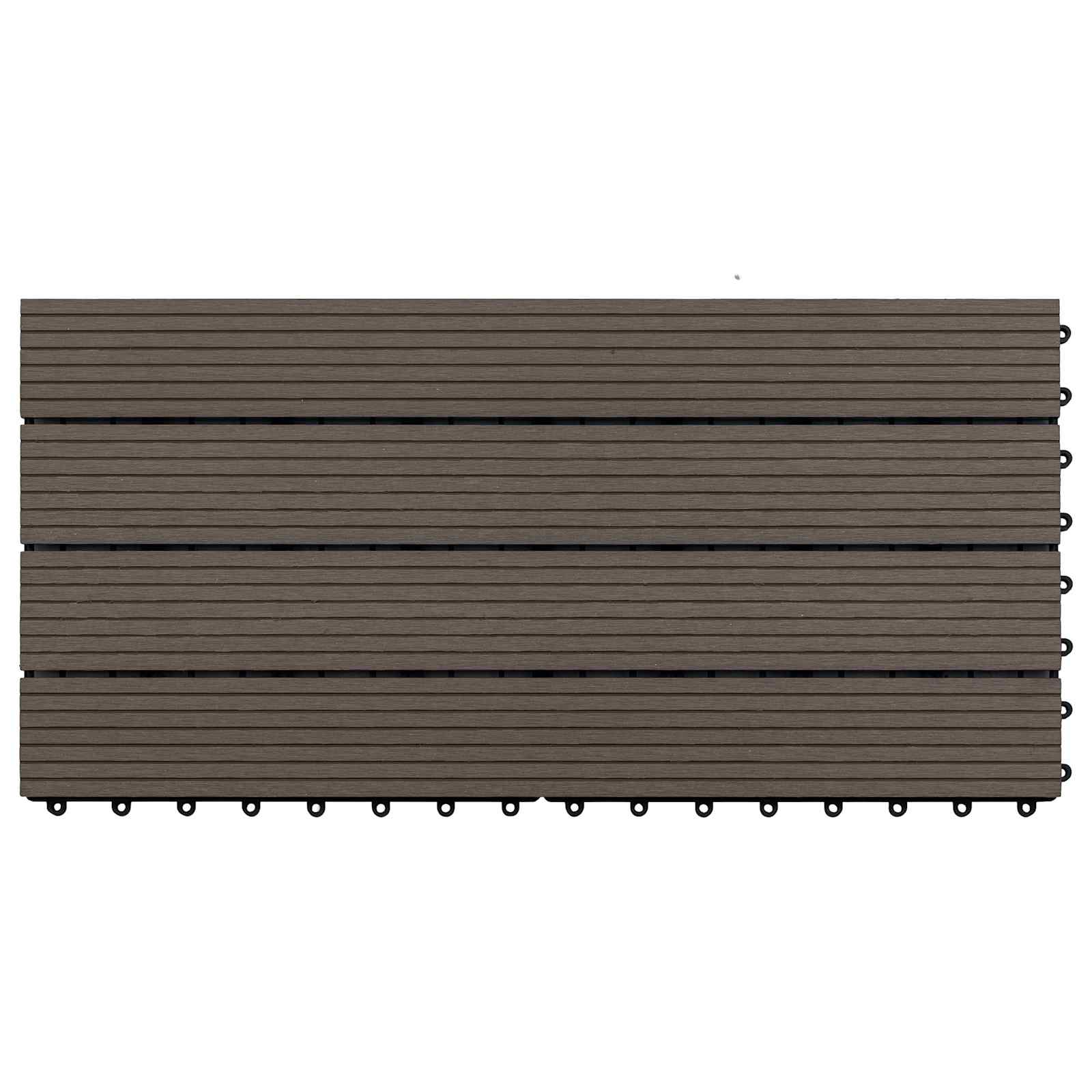 vidaXL Płytka Tarasowa 6 pcs Ciemny brąz 60 x 30 cm