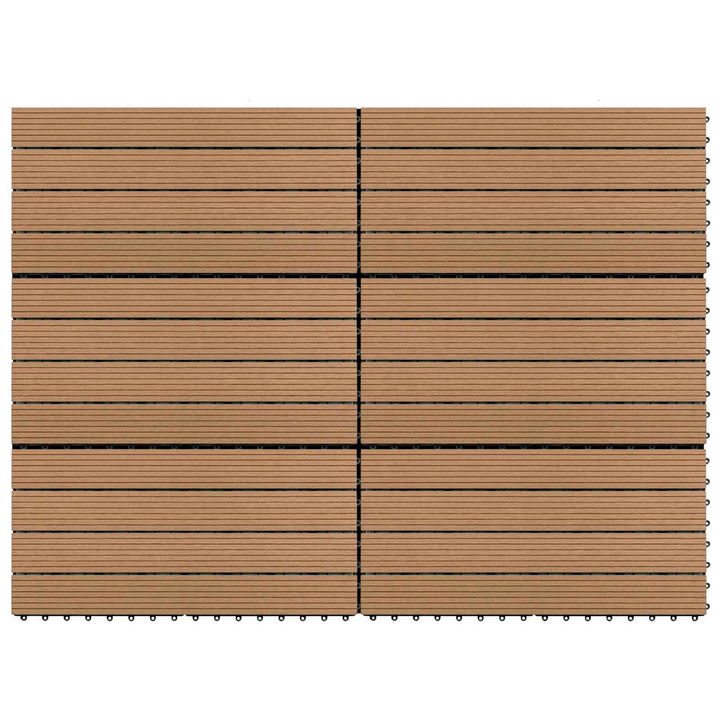 vidaXL Płytka Tarasowa 6 pcs Brązowy 60 x 30 cm