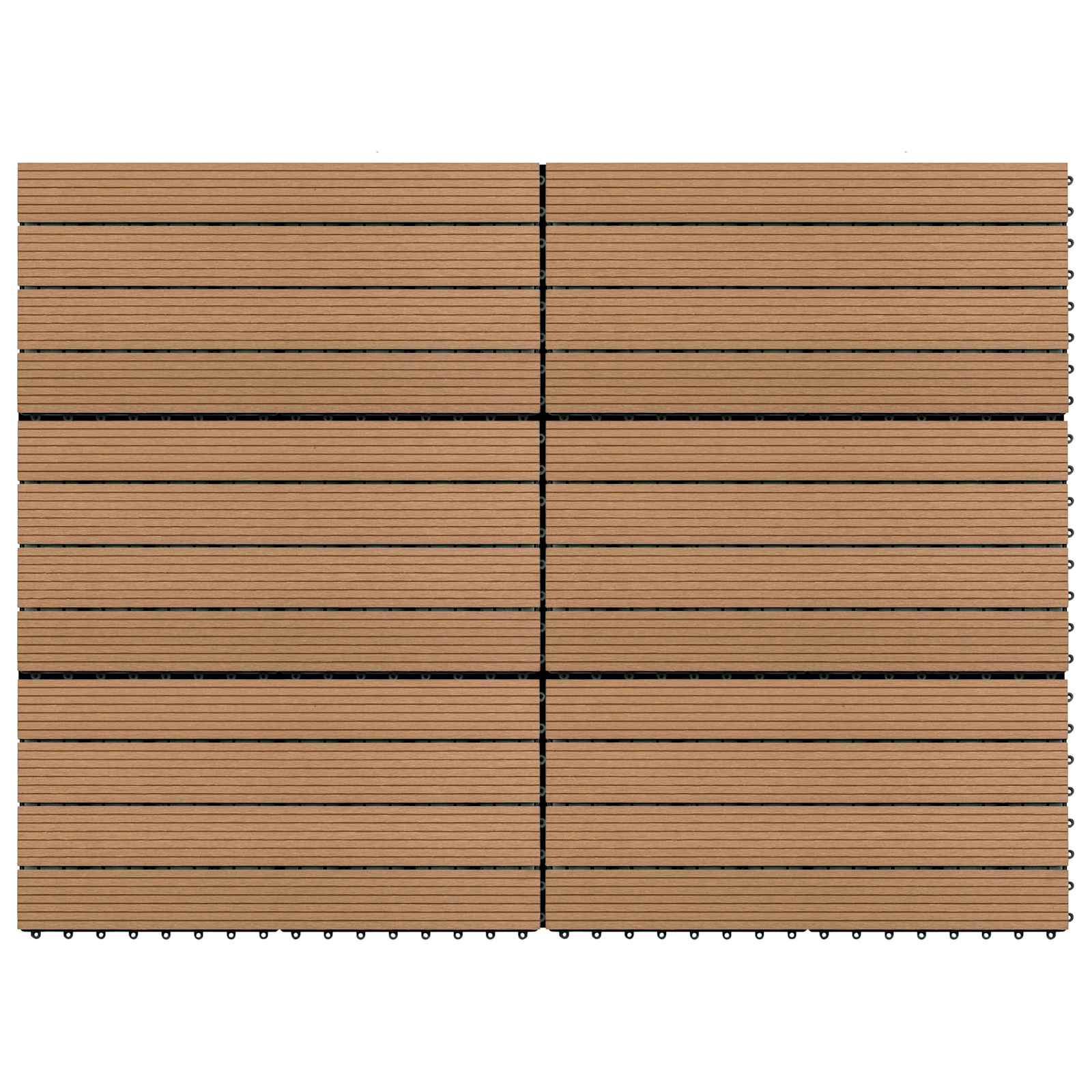 vidaXL Płytka Tarasowa 6 pcs Brązowy 60 x 30 cm