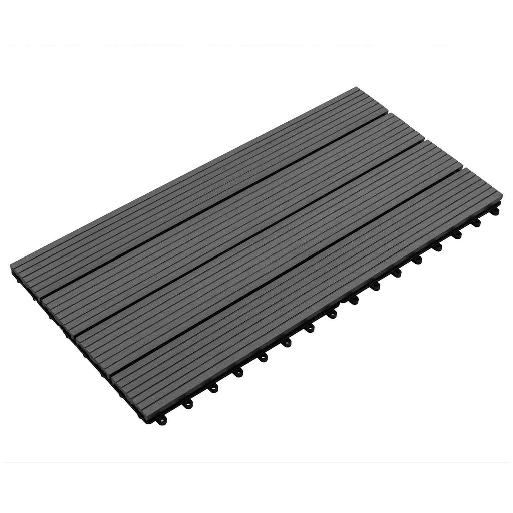 vidaXL Płytka Tarasowa 6 pcs Czarny 60 x 30 cm