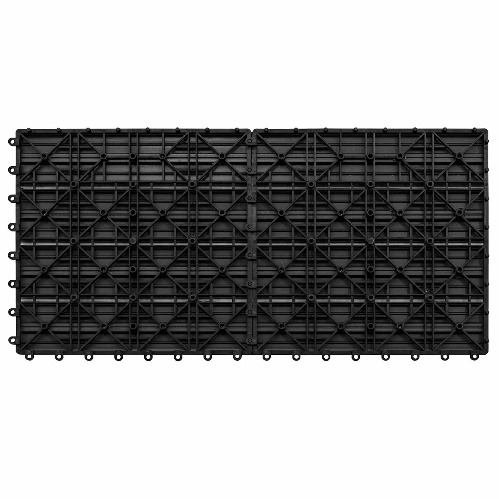 vidaXL Płytka Tarasowa 6 pcs Czarny 60 x 30 cm