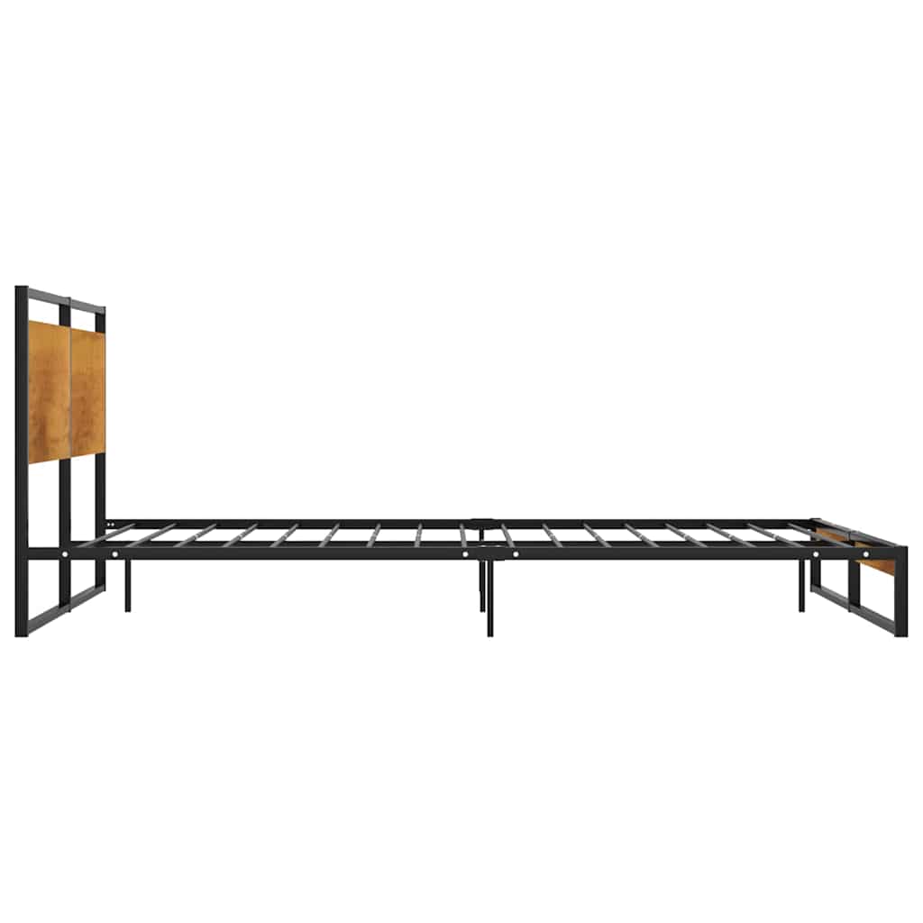 vidaXL Rama łóżka, metalowa, 120 x 200 cm