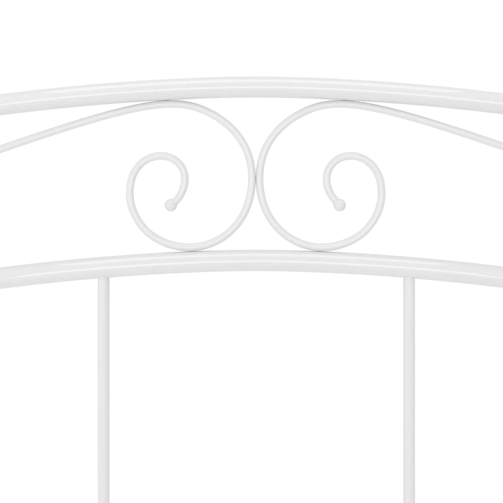 vidaXL Rama łóżka, biała, metalowa, 200 x 200 cm