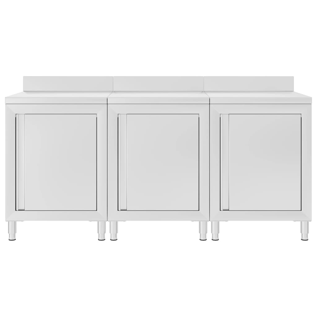 vidaXL Gastronomiczny stół przyścienny, 180x60x96 cm, stal nierdzewna
