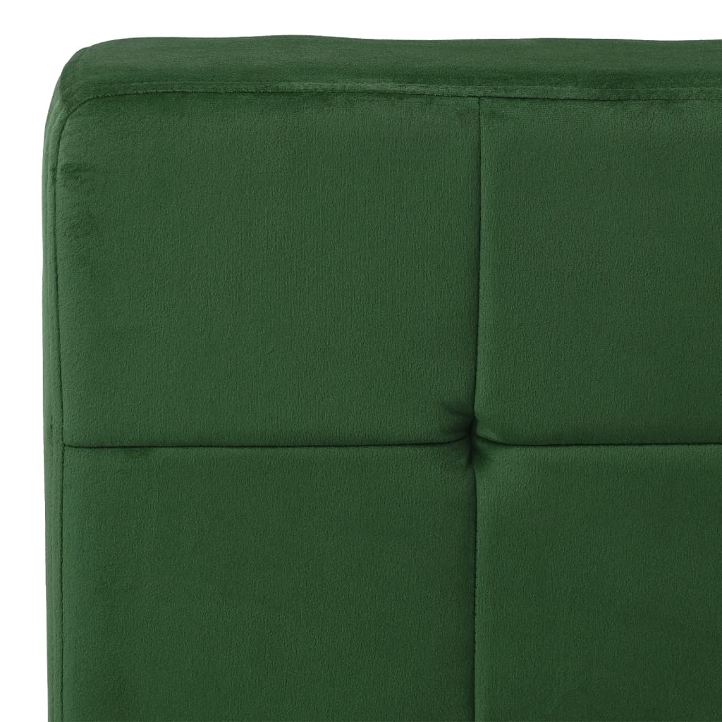vidaXL Fotel, 65x79x87 cm, ciemnozielony, obity aksamitem