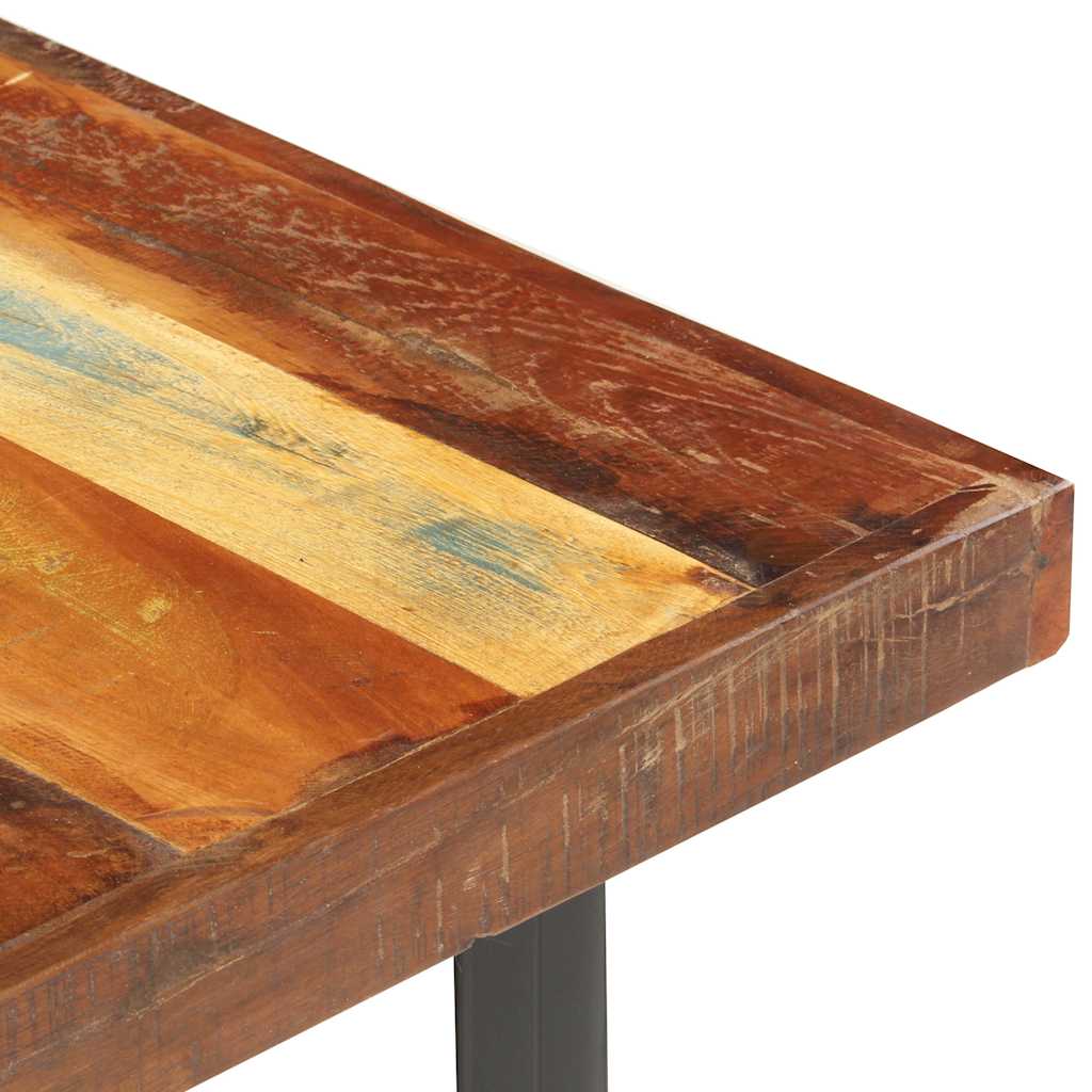 vidaXL Stolik kawowy, 142x90x42 cm, lite drewno z odzysku