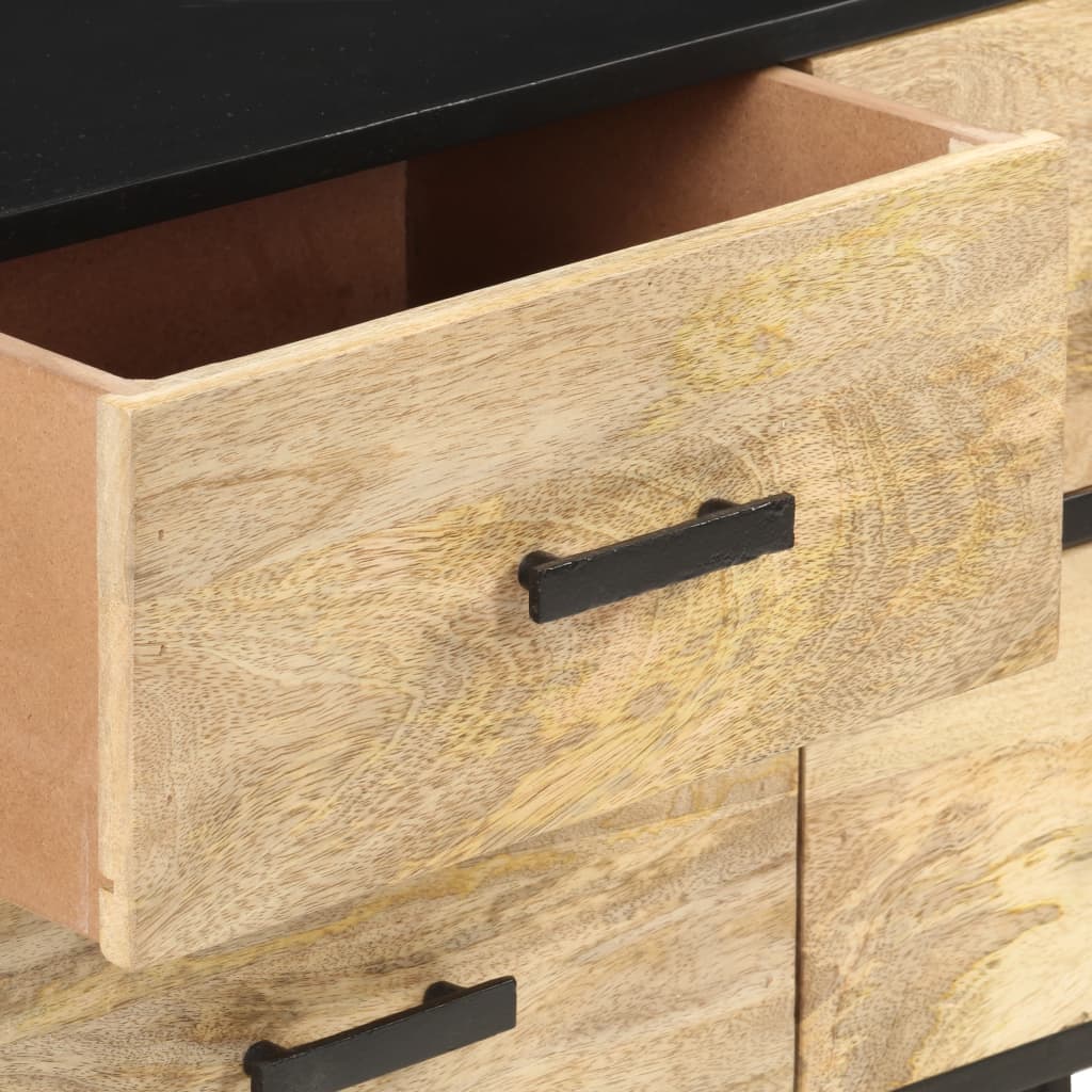 vidaXL Szafka, 110 x 33 x 64 cm, lite drewno mango