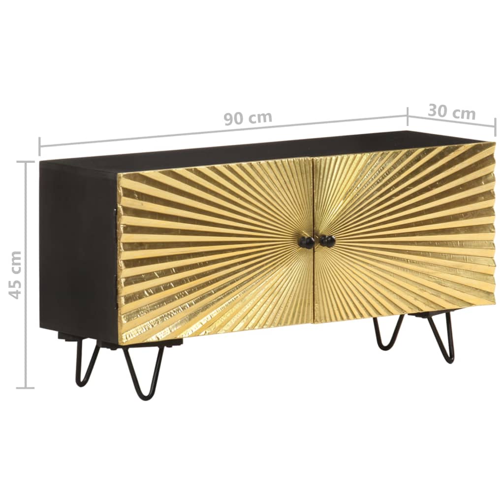 vidaXL Szafka pod telewizor, 90x30x45 cm, lite drewno mango