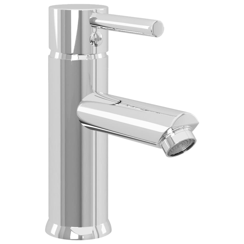 vidaXL Bateria umywalkowa, chromowe wykończenie, 130x176 mm