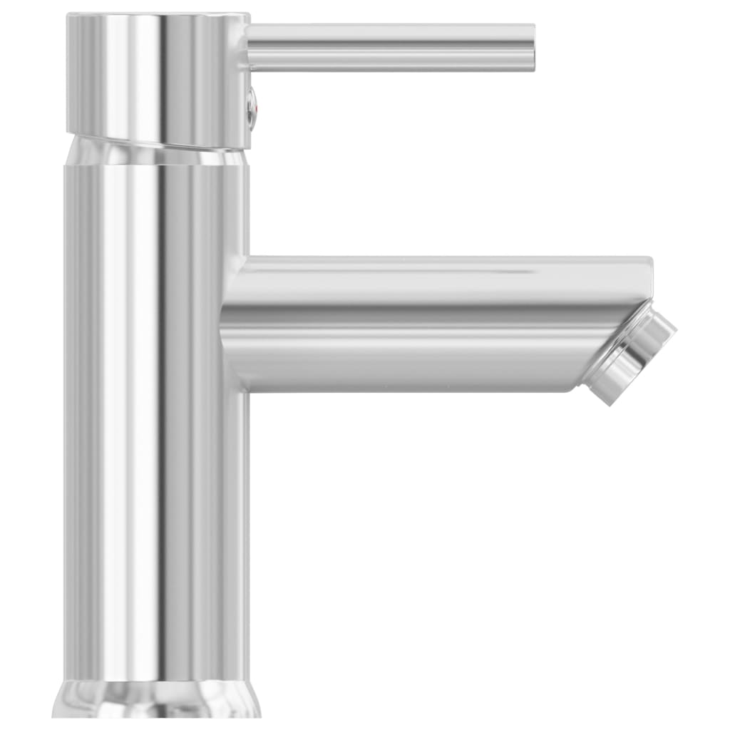 vidaXL Bateria umywalkowa, chromowe wykończenie, 130x176 mm