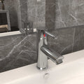 vidaXL Bateria umywalkowa, srebrna, 130x176 mm