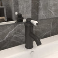 vidaXL Bateria umywalkowa, szara, 130x180 mm
