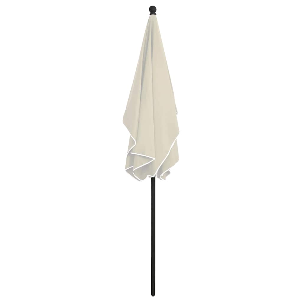 vidaXL Parasol ogrodowy na słupku, 210x140 cm, piaskowy