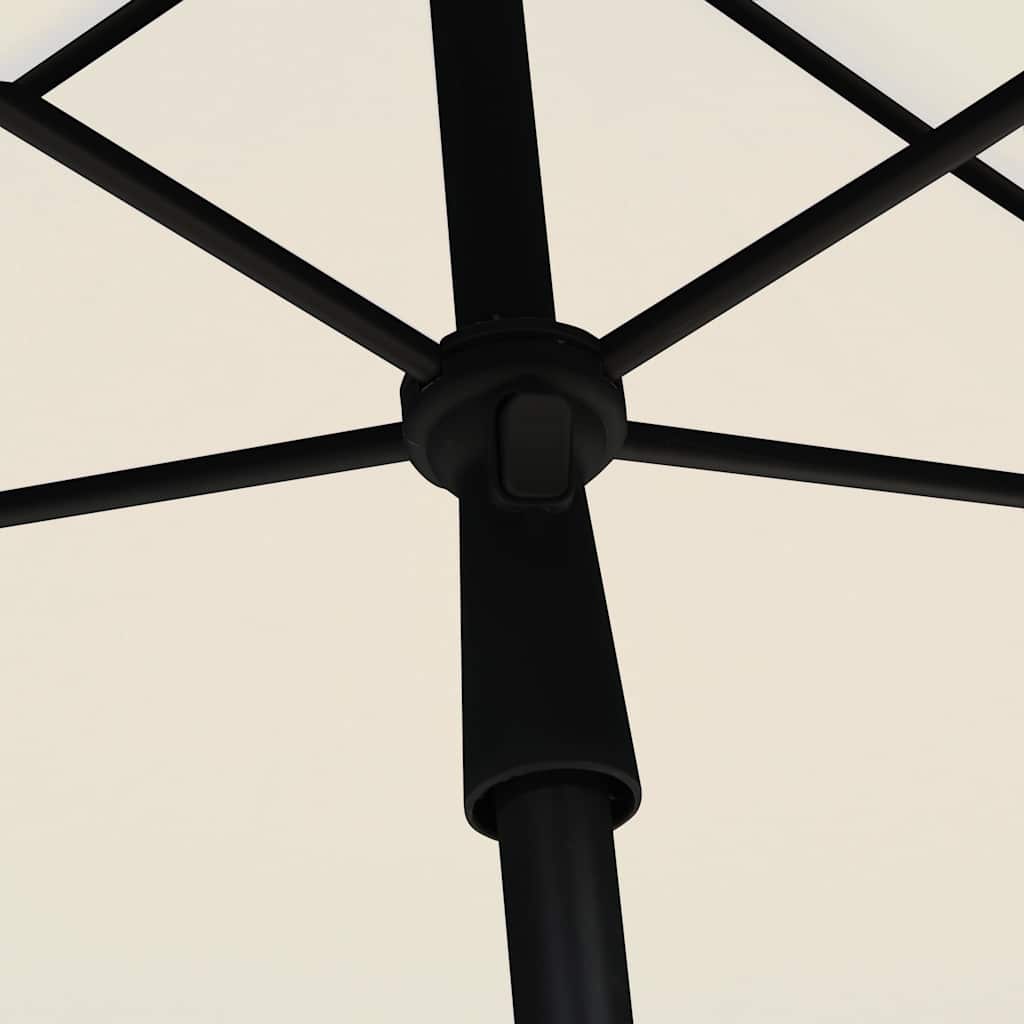 vidaXL Parasol ogrodowy na słupku, 210x140 cm, piaskowy