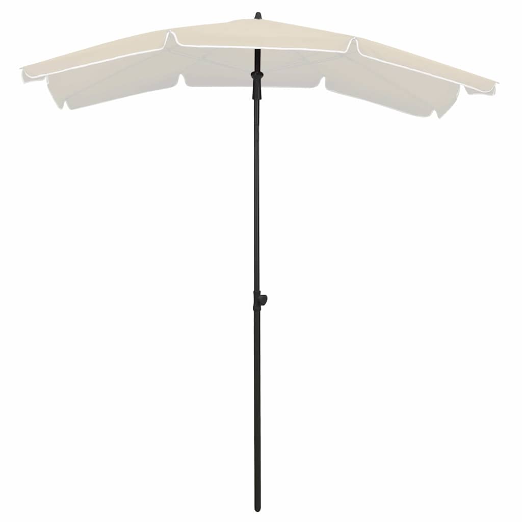 vidaXL Parasol ogrodowy na słupku, 200x130 cm, piaskowy