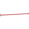 vidaXL Przykręcany drążek prosty, 125 cm, stalowy, czerwony
