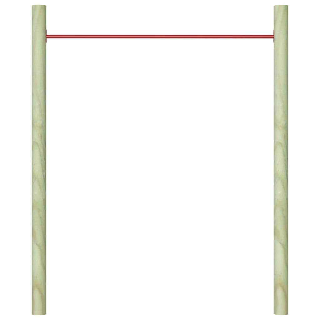 vidaXL Przykręcany drążek prosty, 125 cm, stalowy, czerwony