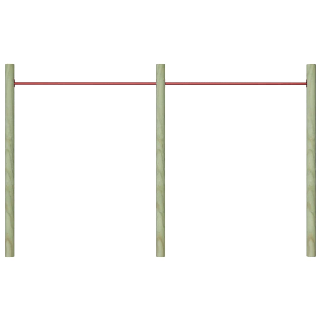 vidaXL Drążki do przewrotów, 2 szt., 125 cm, stalowe, czerwone