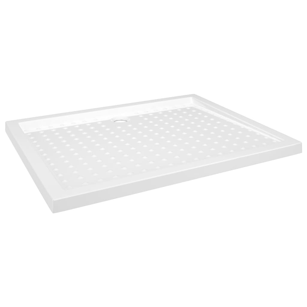 vidaXL Brodzik prysznicowy z wypustkami, biały, 80x100x4 cm, ABS