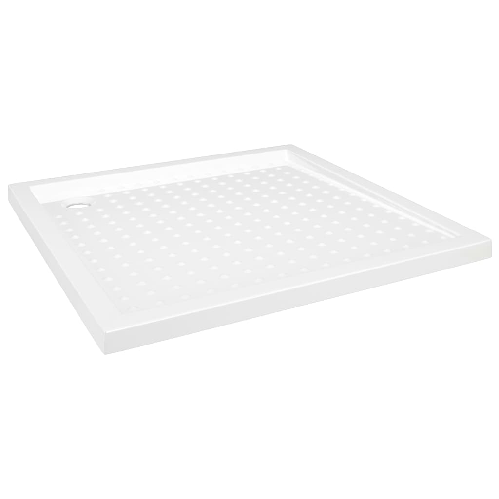 vidaXL Brodzik prysznicowy z wypustkami, biały, 90x90x4 cm, ABS