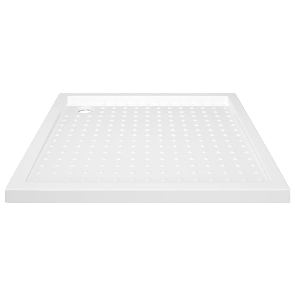 vidaXL Brodzik prysznicowy z wypustkami, biały, 90x90x4 cm, ABS