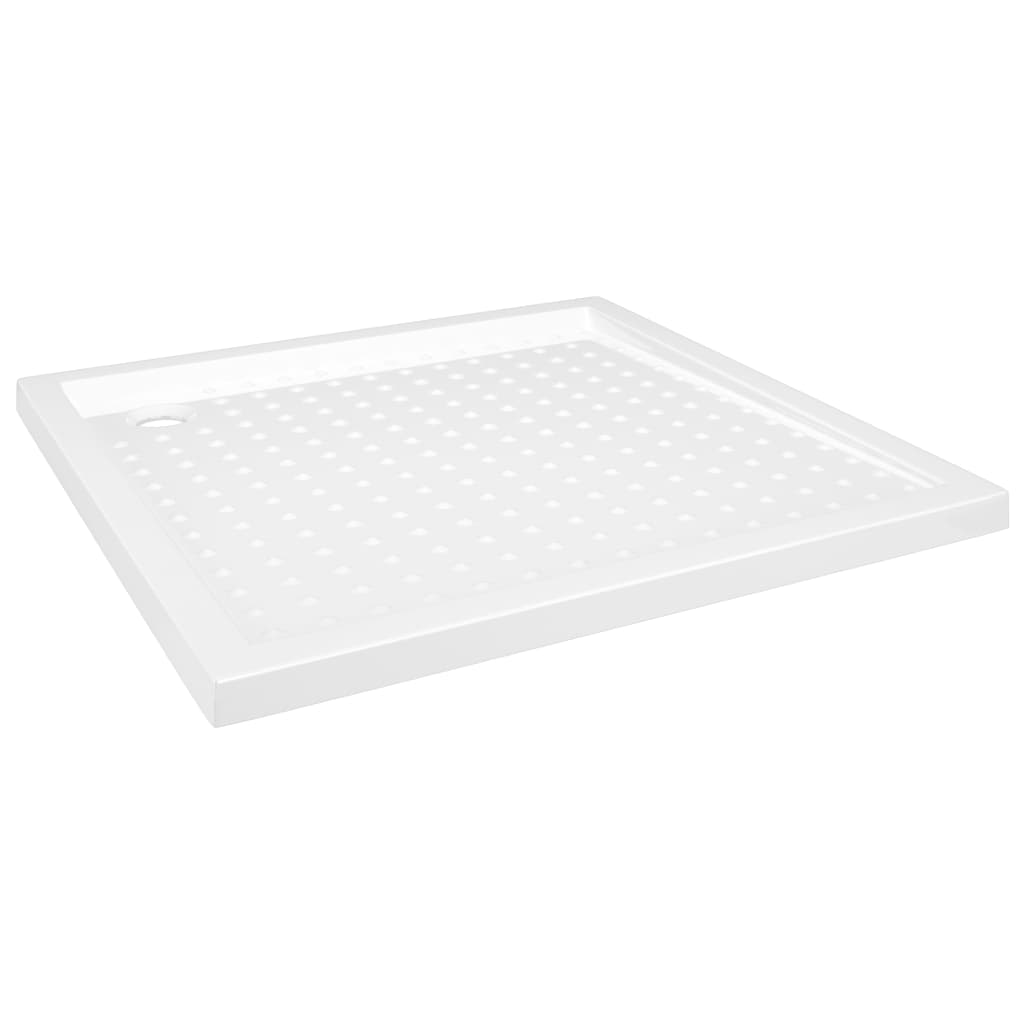 vidaXL Brodzik prysznicowy z wypustkami, biały, 80x80x4 cm, ABS