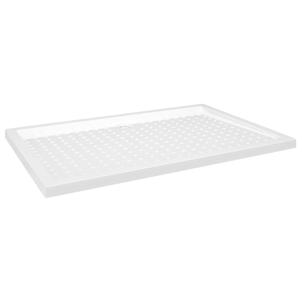 vidaXL Brodzik prysznicowy z wypustkami, biały, 80x120x4 cm, ABS
