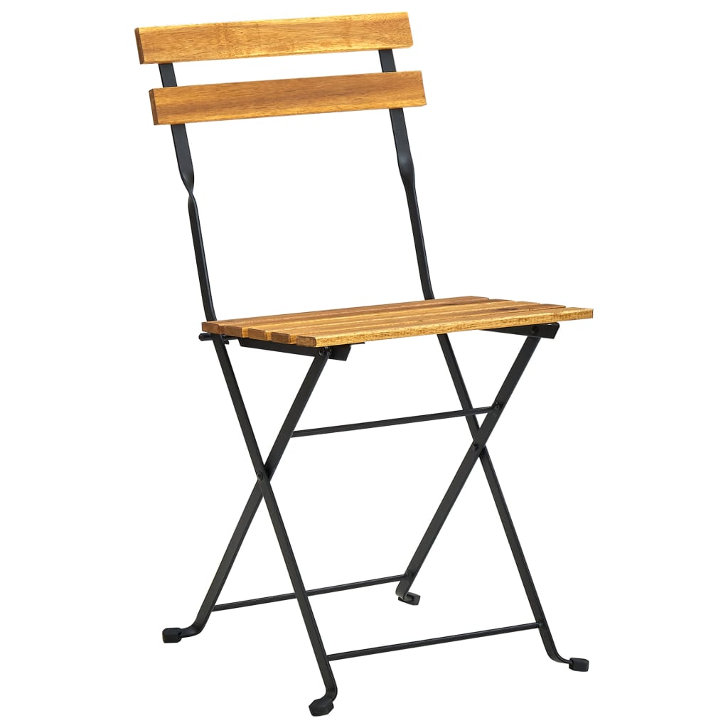 vidaXL 7-cz. zestaw składanych mebli ogrodowych, lite drewno akacjowe
