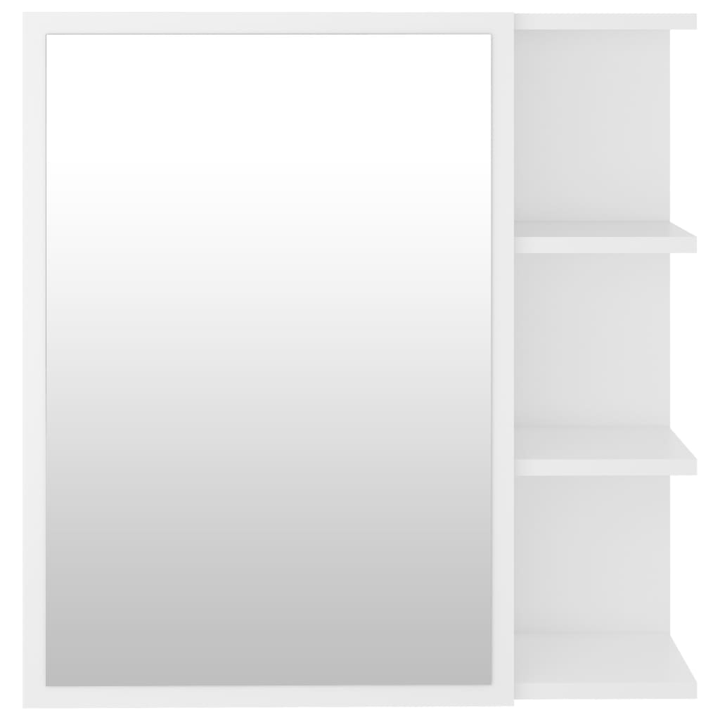 vidaXL Szafka z lustrem, biała 62,5x20,5x64 cm materiał drewnopochodny