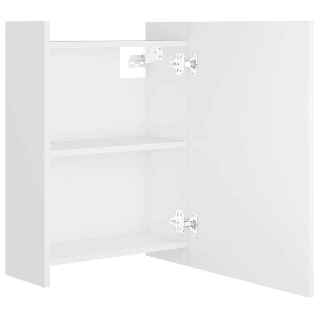 vidaXL Szafka z lustrem, biała 62,5x20,5x64 cm materiał drewnopochodny
