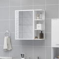 vidaXL Szafka z lustrem, biała 62,5x20,5x64 cm materiał drewnopochodny