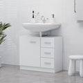vidaXL Szafka pod umywalkę, biała 63x30x54 cm, materiał drewnopochodny