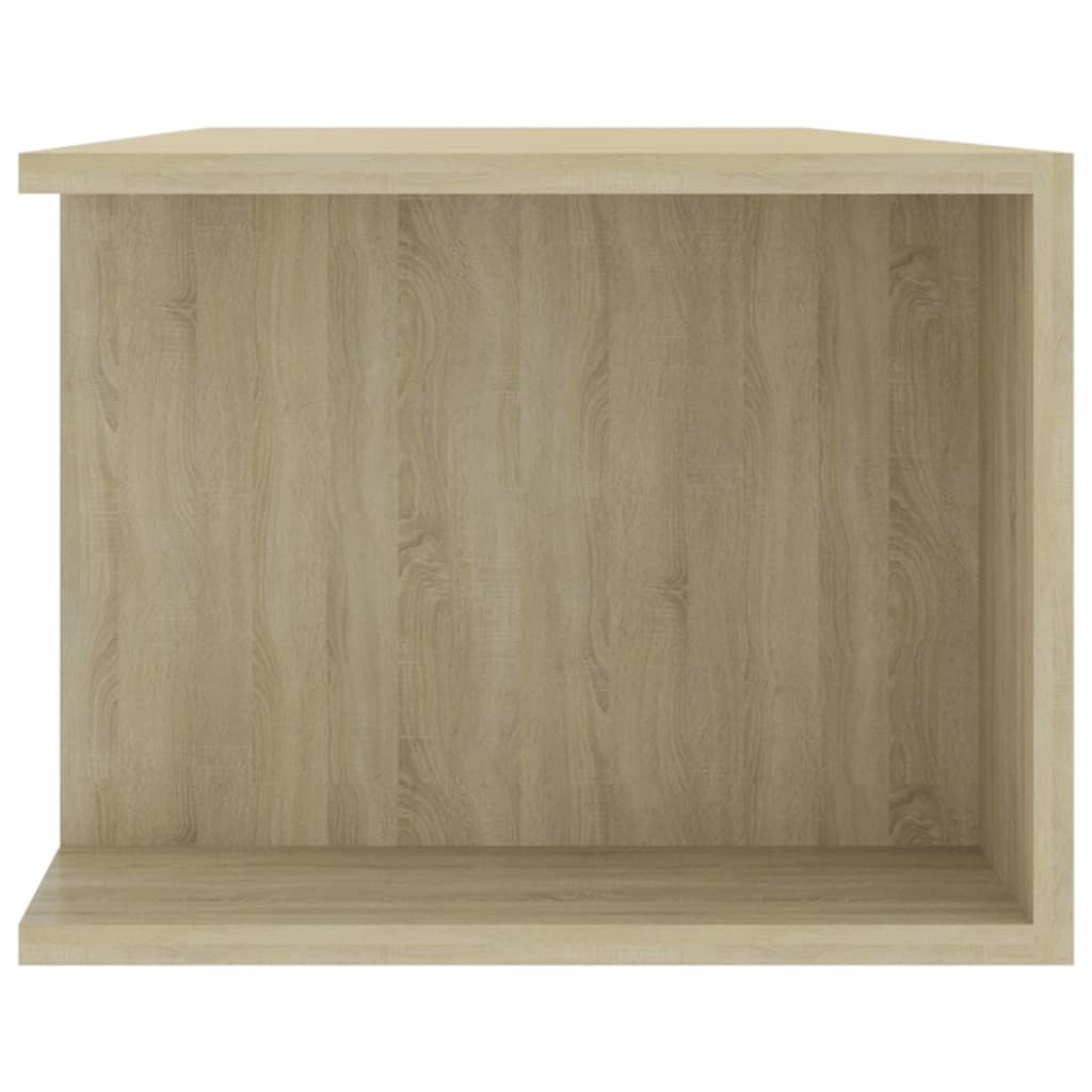 vidaXL Szafka TV z oświetleniem LED, dąb sonoma, 135x39x30 cm