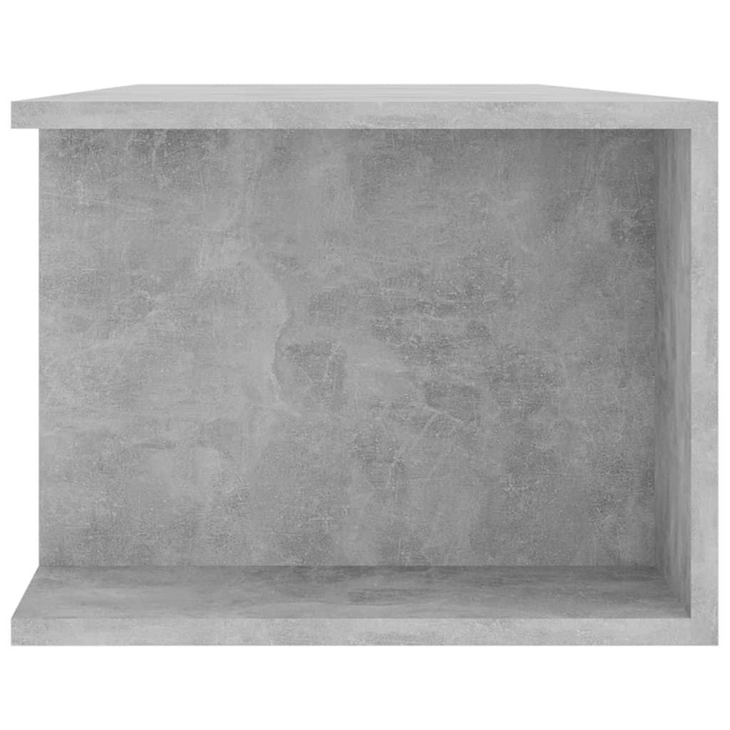 vidaXL Szafka TV z oświetleniem LED, szarość betonu, 135x39x30 cm