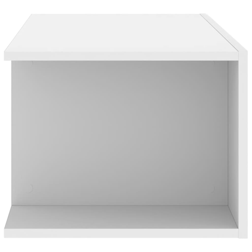 vidaXL Szafka pod TV z oświetleniem LED, biała, 90x39x30 cm