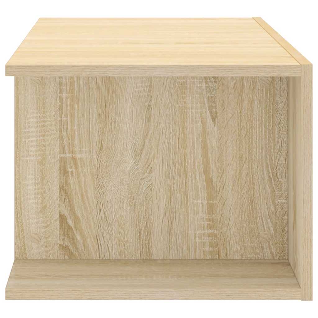 vidaXL Szafka TV z oświetleniem LED, dąb sonoma, 90x39x30 cm
