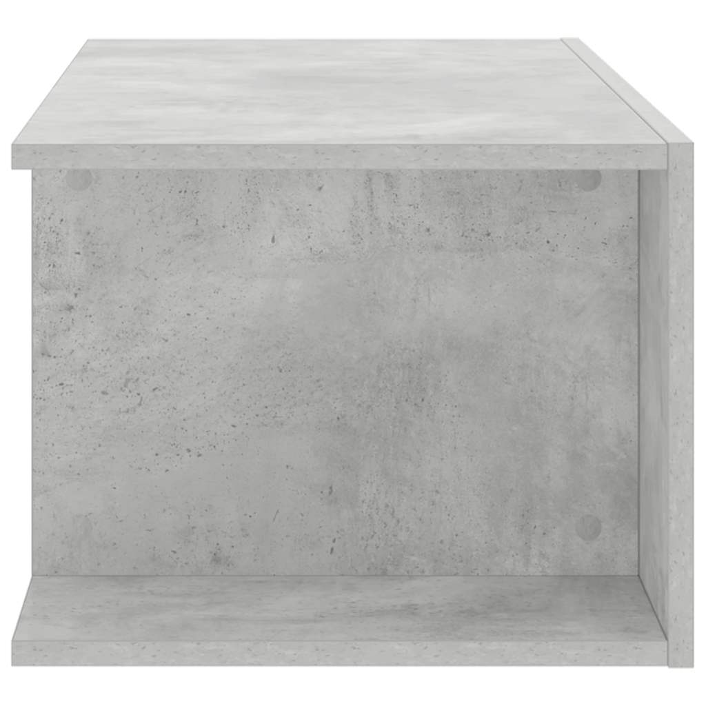 vidaXL Szafka pod TV z oświetleniem LED, szarość betonu, 90x39x30 cm