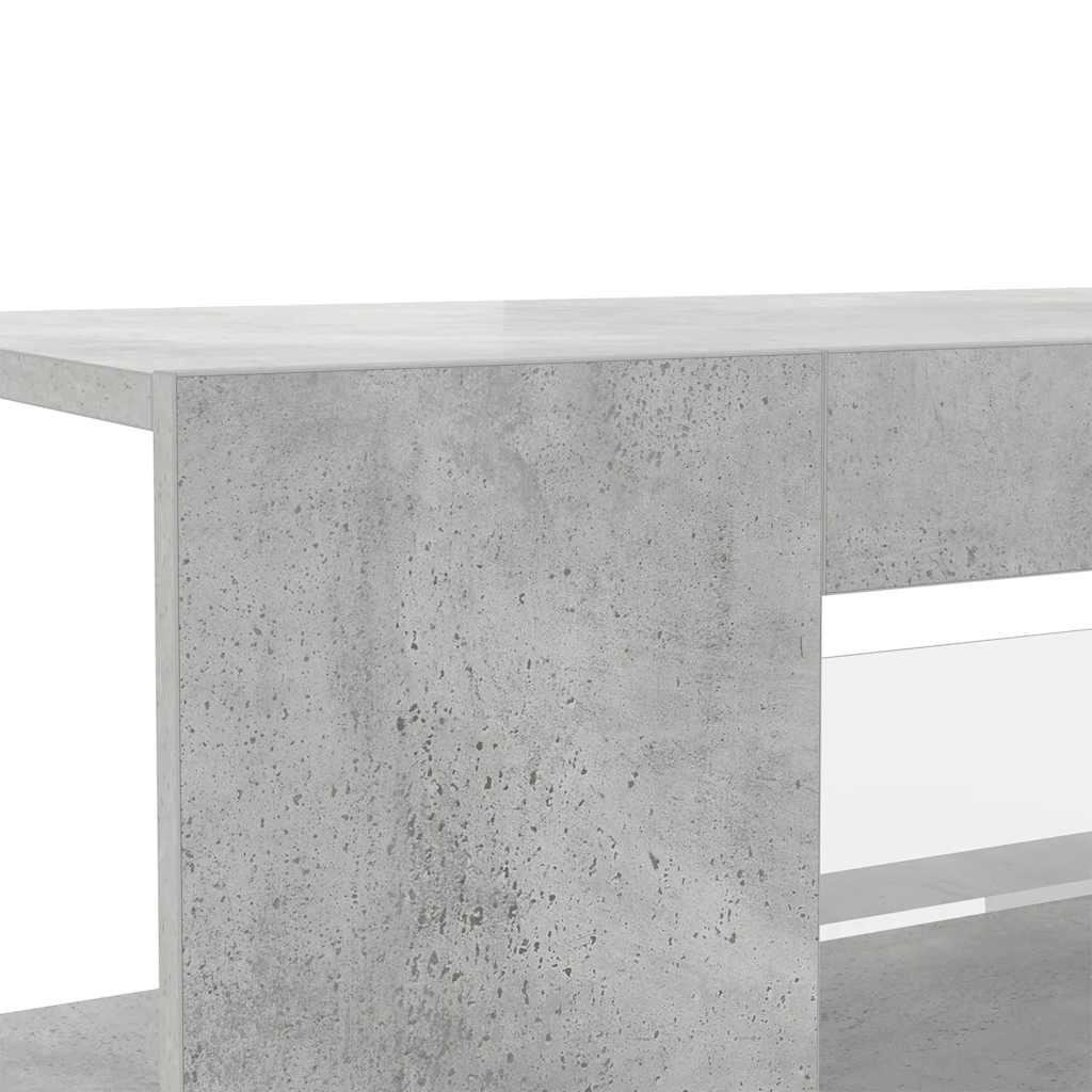 vidaXL Szafka pod TV z oświetleniem LED, szarość betonu, 90x39x30 cm