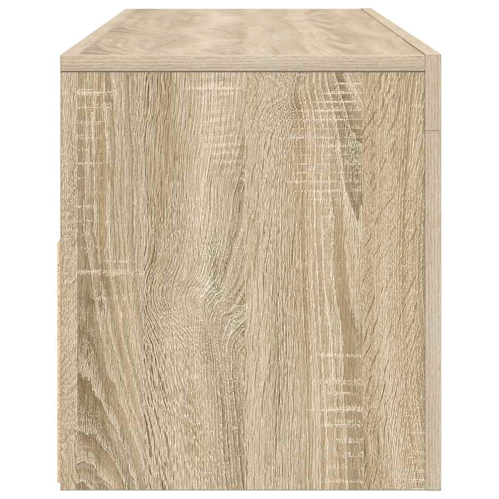 vidaXL Szafka pod TV z oświetleniem LED, dąb sonoma, 120x35x40 cm