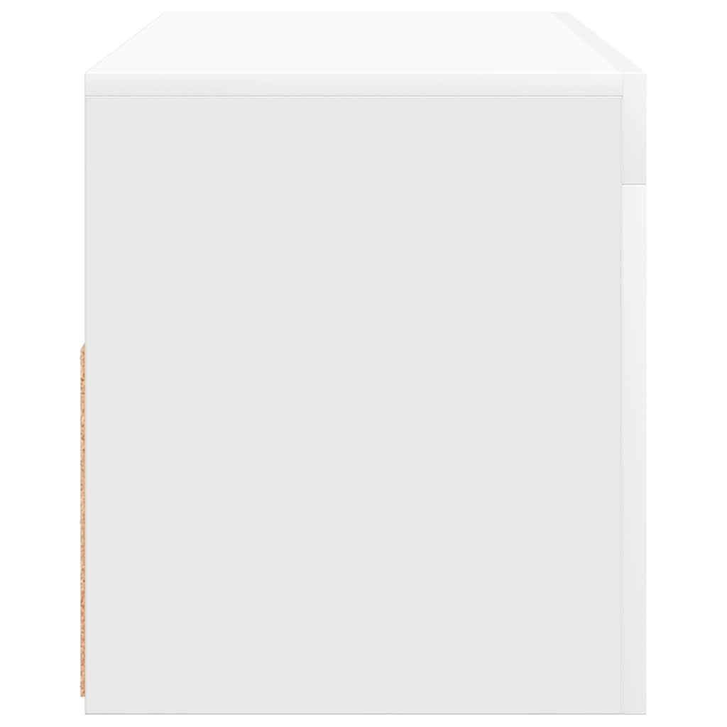 vidaXL Szafka pod TV z oświetleniem LED, biała, 90x35x40 cm