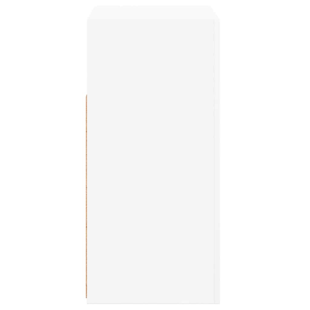 vidaXL Szafka z oświetleniem LED, biała, 80 x 35 x 75 cm