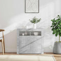 vidaXL Szafka z oświetleniem LED, szarość betonu, 80 x 35 x 75 cm