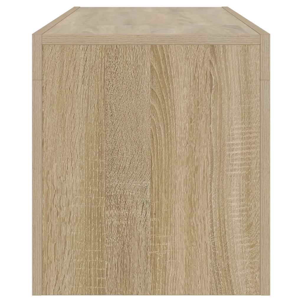vidaXL Szafka pod TV z oświetleniem LED, dąb sonoma, 120x35x40 cm