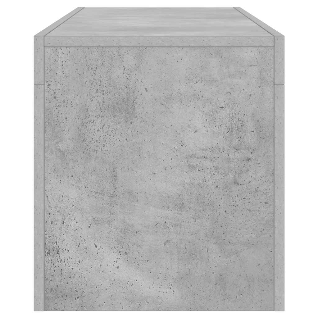 vidaXL Szafka pod TV z oświetleniem LED, szarość betonu, 120x35x40 cm