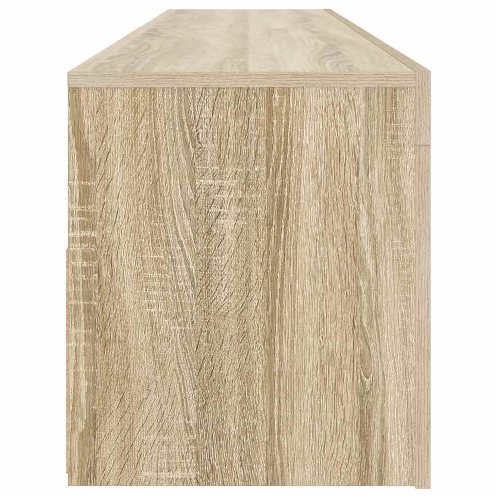 vidaXL Szafka pod TV z oświetleniem LED, dąb sonoma, 120x35x40 cm