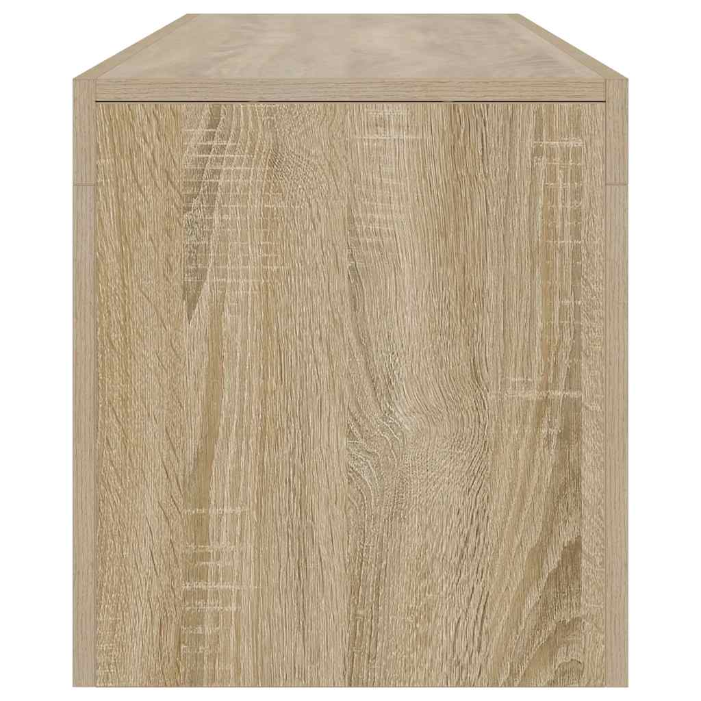 vidaXL Szafka TV z oświetleniem LED, dąb sonoma, 140x36,5x40 cm
