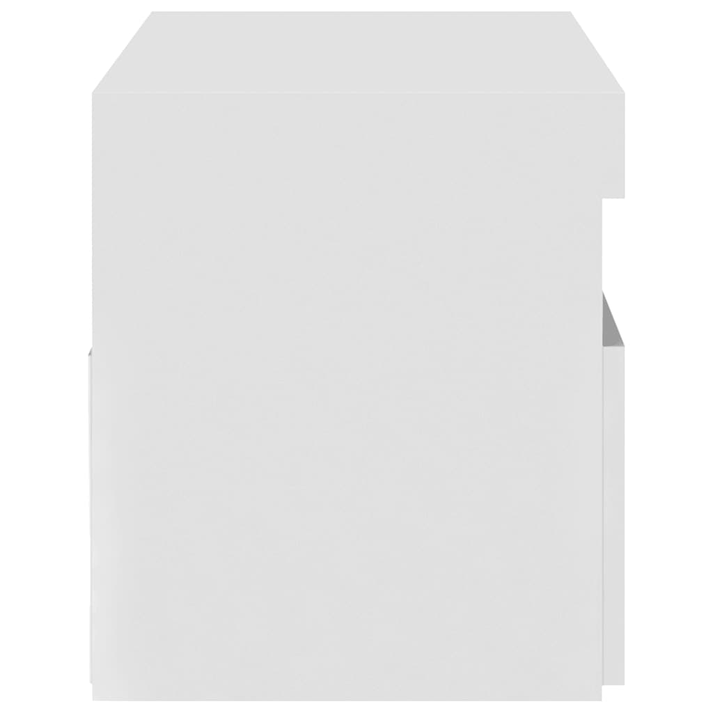 vidaXL Szafka pod TV z oświetleniem LED, biała, 75x35x40 cm