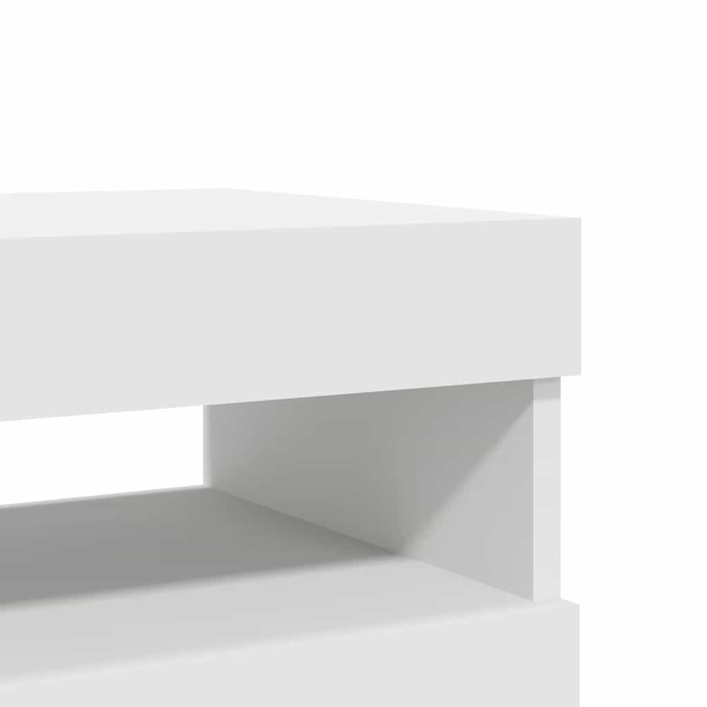 vidaXL Szafki TV z oświetleniem LED, 2 szt., białe, 60x35x40 cm