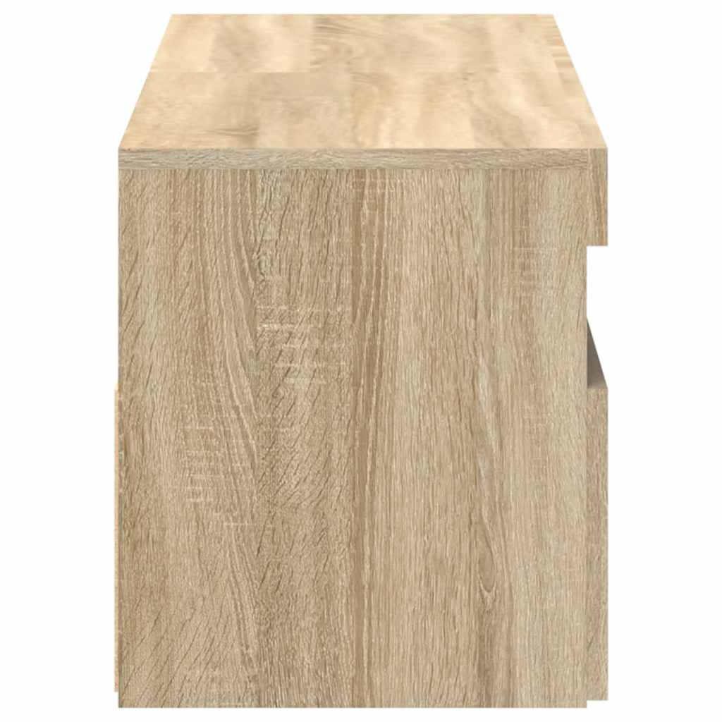 vidaXL Szafki TV z oświetleniem LED, 2 szt., dąb sonoma, 60x35x40 cm