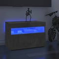 vidaXL Szafka pod TV z oświetleniem LED, szarość betonu, 60x35x40 cm